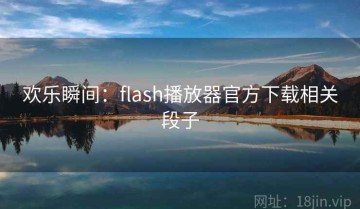 欢乐瞬间：flash播放器官方下载相关段子